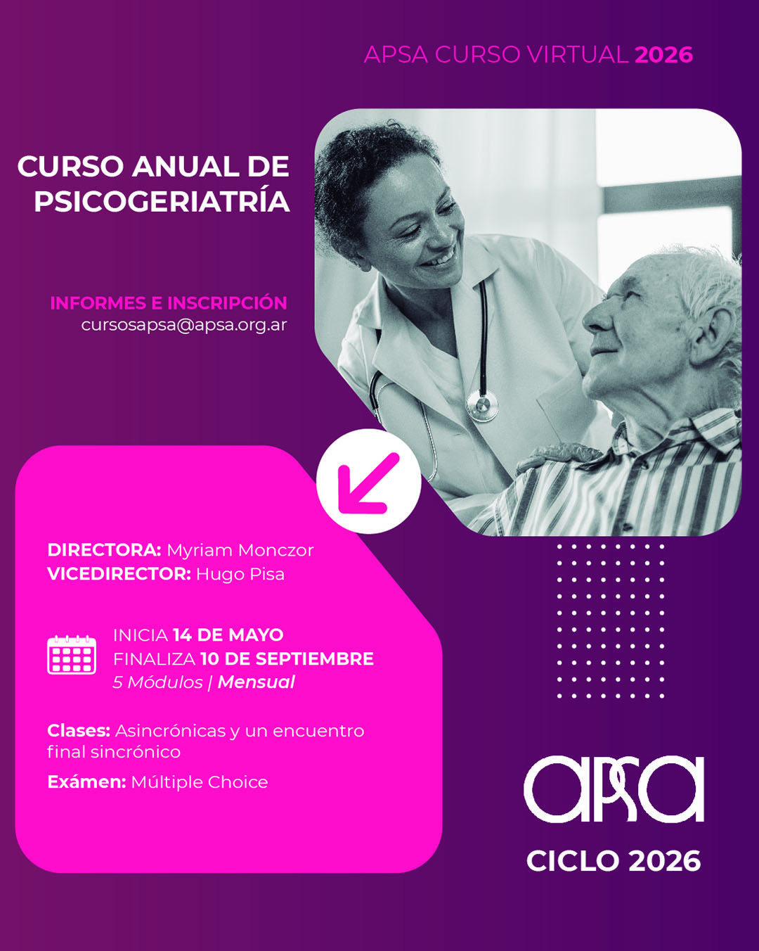 Curso PSICOGERIATRIA 2026